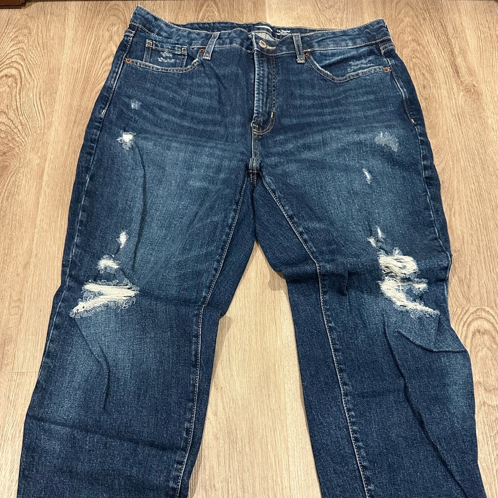 Old Navy Distressed Blue Jeans